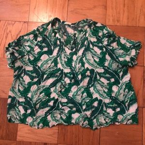 Palm print top